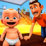 Naughty Baby Prank Daddy Game icon