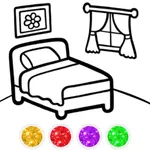 Bedroom Coloring game icon