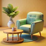 Interior design by Home AI icon