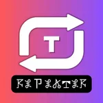 Text Repeater Loop Text icon