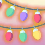 Christmas lights with music icon