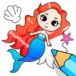 Mermaid Coloring Games Kids 0+ icon