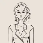 Fashion Sketch Clothing Design icon