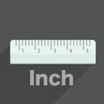 Inch Ruler device size measure icon
