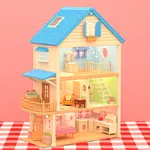 Toy house and mysterious magic icon