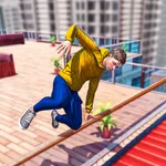 Rooftop Parkour Going Up Run icon