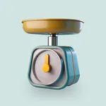 Scale for grams & weighing icon
