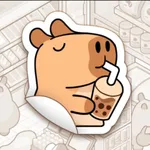 Capybara Sticker: 3D Style icon