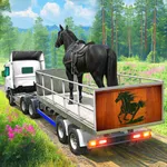 Zoo Horse Transport Truck Game icon