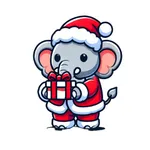 Santa Elephant icon