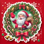 Merry Wreath Stickers icon