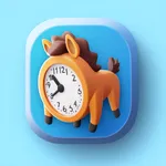 Cattle & Horse Clock icon