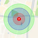 Radius On Map: Draw Circles icon