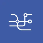 Public transport map New York icon