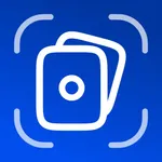 Trading card value scanner icon