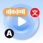 Video Translator with subtitle icon