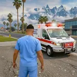 US Emergency Ambulance Game 3d icon