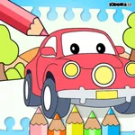 Cars coloring book games kids icon