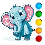 Coloring pages for little kids icon