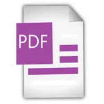 Create PDF Text Document icon