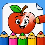 Toddler coloring: kids games icon