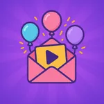 Video invitation maker . icon