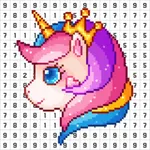 Pixel Coloring-Color by number icon