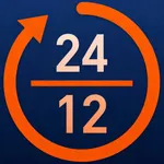 Military time clock converter icon
