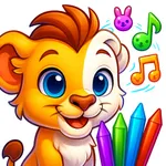 Kids Coloring With Real Sounds icon