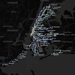 NYC live subway map icon