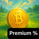 비트코인 한국 프리미엄 (김프) 계산기 - BTC icon