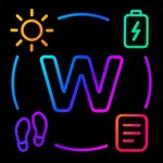 CyberWidget Notes,Steps, Map icon