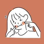 Girl And Fluffy Stickers icon