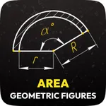 Area geometric figures icon