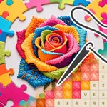 Jigsaw & Cross Stitch icon