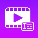 Captions for talking video icon