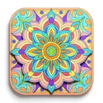 Mandalas coloring pages relax icon