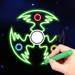 Magic Glow Art: Finger Spinner icon