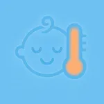 Baby thermometer tracker icon