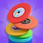 Vinyl sort: stack puzzle icon