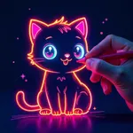 Neon Lines: Magical Drawing icon