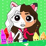 Glitter Cute Dolls Pages Book icon