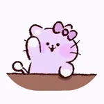 Purple Cat Animated icon