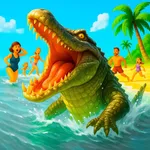 Wild Crocodile City Attack 3D icon