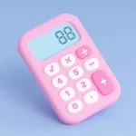 big pink calculator icon