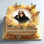 Cake Photo Frame With Name icon
