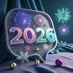 Happy New Year 2026 wishes icon