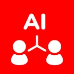 Simple Relationship Map AI icon