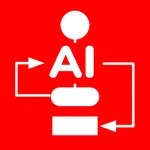 Simple Flowchart AI icon