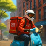 Fast Food Delivery Guy Game icon